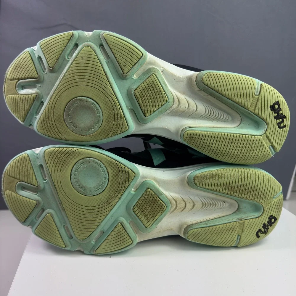 Ryka Devotion XT Mid Training Shoes Womens 11 Black Pink Mint Re-Zorb Athletic